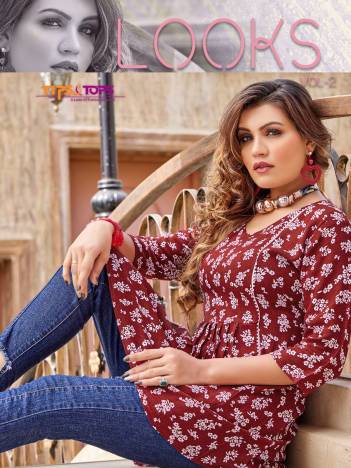 Looks Vol 2 By Tips & Tops Fancy Rayon Printed Short Kurtis Collection